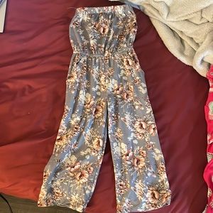 Sleeveless Floral Jumpsuit